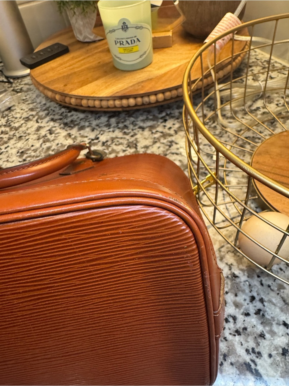 Louis Vuitton Brown Epi Leather Alma Satchel - Picture 9 of 11